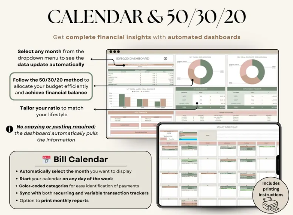 Ultimate Annual Budget Spreadsheet | Excel & Google Sheets | Monthly Budget Tracker & Financial Planner