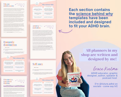 ADHD Printable Planner – Designed by Someone Who Gets It!