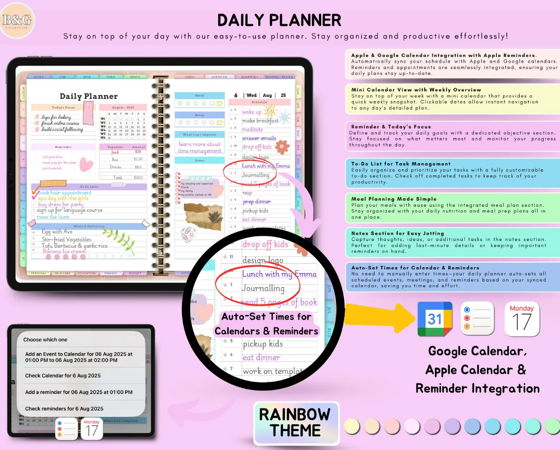 All-in-One Digital Planner 2025-2026 – Ultimate Productivity Tool