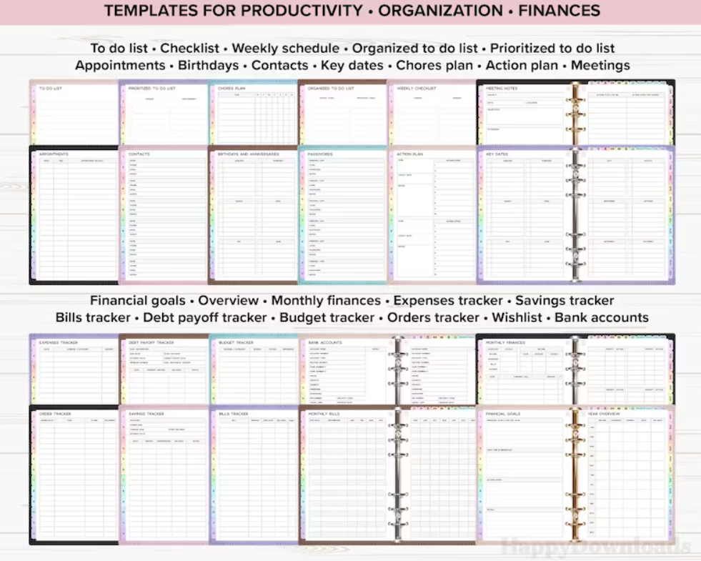 Digital Planner 2025-2026 (Undated) | Fully Customizable for iPad & Tablets